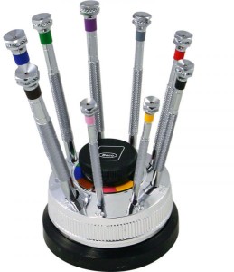 WKRĘTAKI ŚRUBOKRĘTY BECO ZESTAW 9 SZT + PODSTAWKA